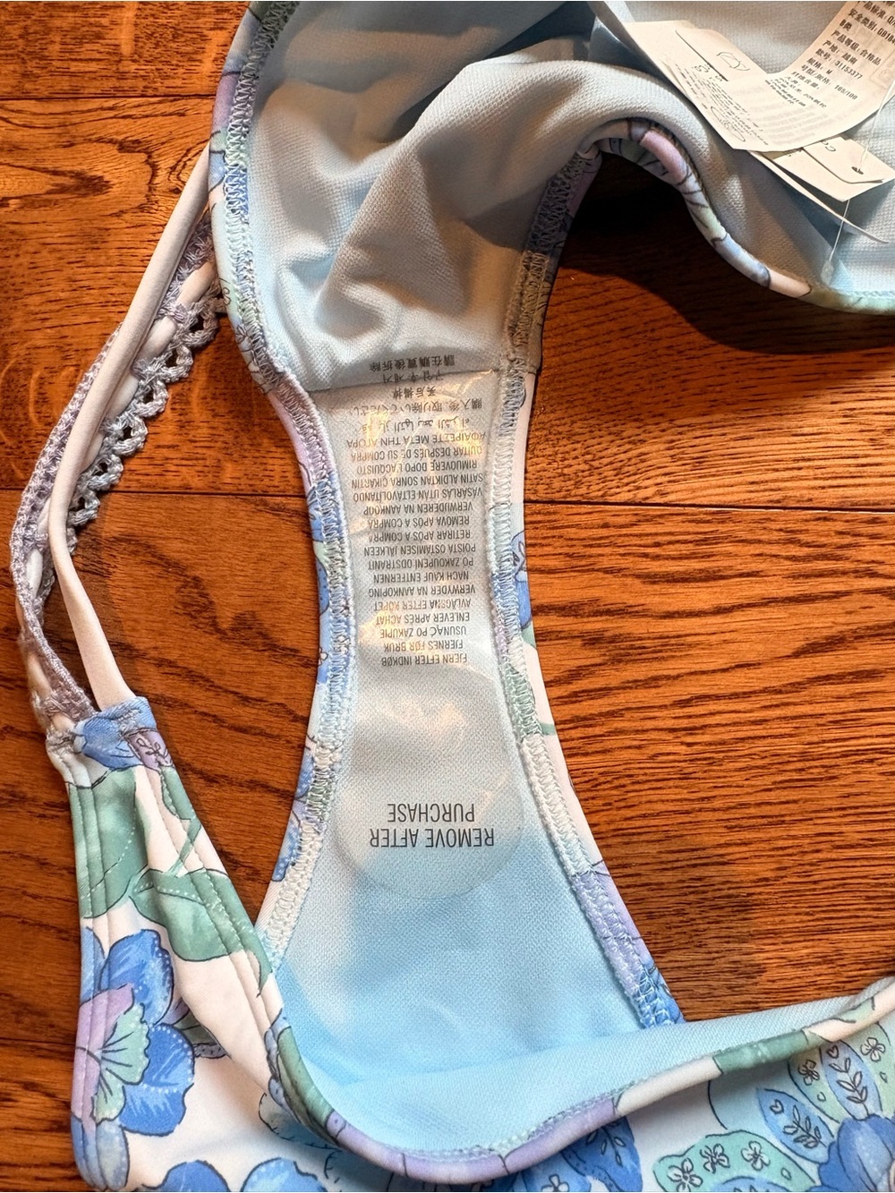 Hollister Blue & Lavender Floral Bikini Bottom - Picture 4 of 4